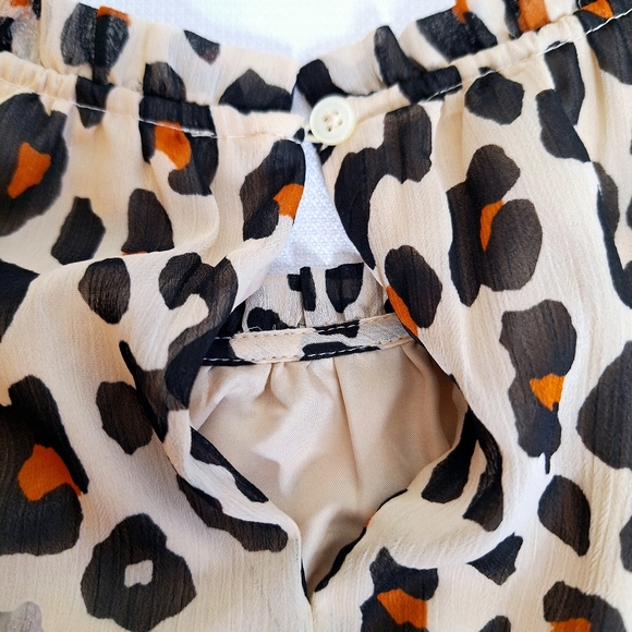 LOFT brand " The Leapard baby doll" dress size medium. - Picture 7 of 10